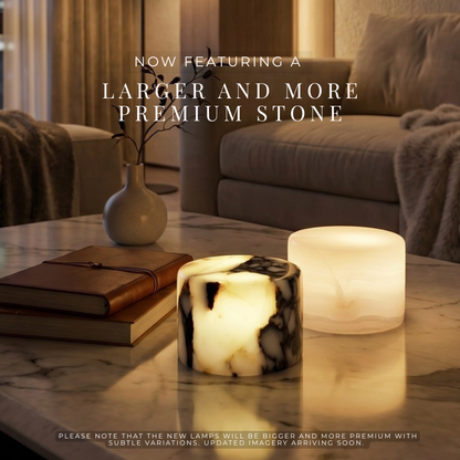 VIRAL Marble-Look Touch Tap Lamp Rechargeable Type -C